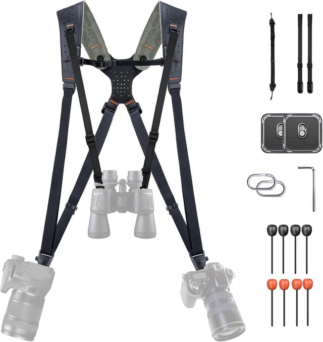 Detalle de PGYTECH Camera Strap Master Imbragatura 3 fotocamere