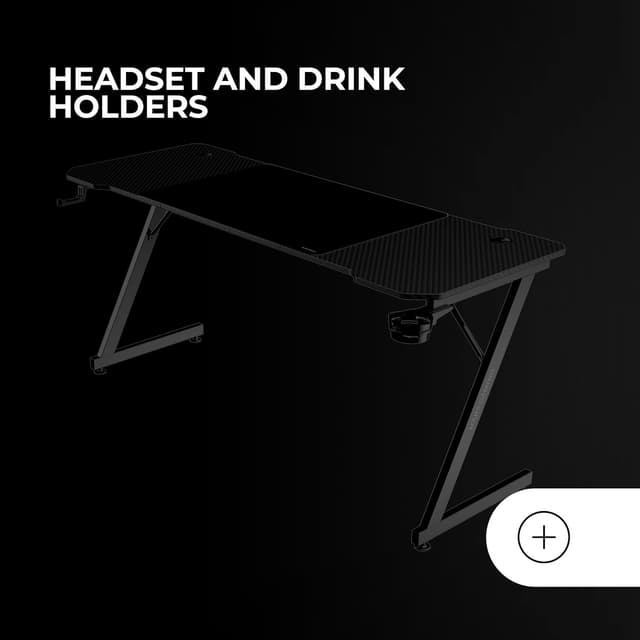 Detalle de MARSGAMING MGD-X160 scrivania gaming ergonomica 160x60 cm con superficie in fibra di carbonio, tappetino XXL e supporti