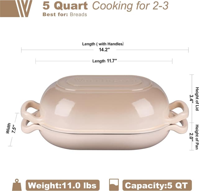 Thumbnail 1 de VORRINGARD Enameled Cast Iron Sourdough Oven 🥖