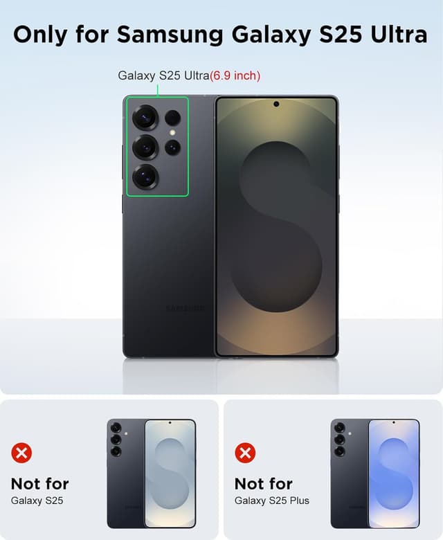 Detalle 2 de Beeasy Waterproof Shockproof Case for Samsung Galaxy S25 Ultra (6.9 inch) – IP68 Full-Body Cover with Built-in Screen Protector, Black