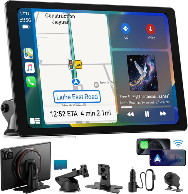 Imagen de 11" Wireless CarPlay Screen with 4K Dash Cam ⚙ en OfertitasTOP