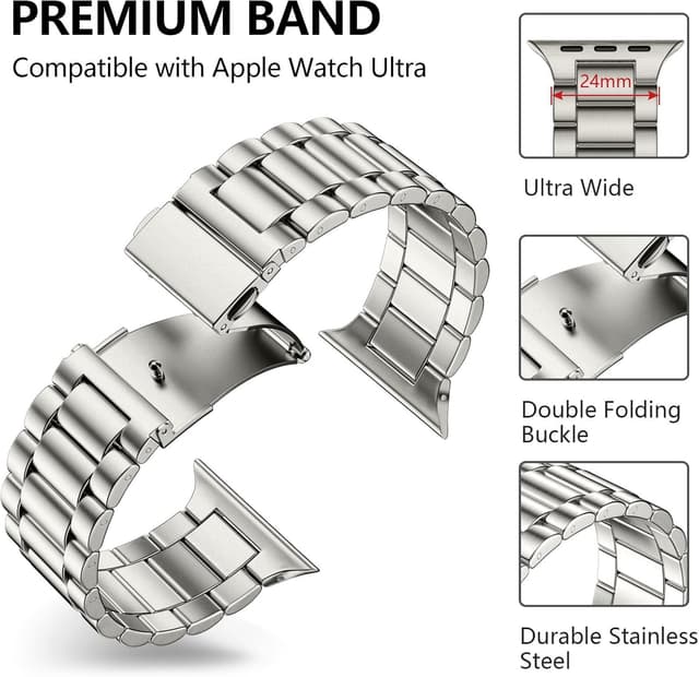 Detalle 2 de Netolo Metal Straps for Apple Watch Ultra 49mm