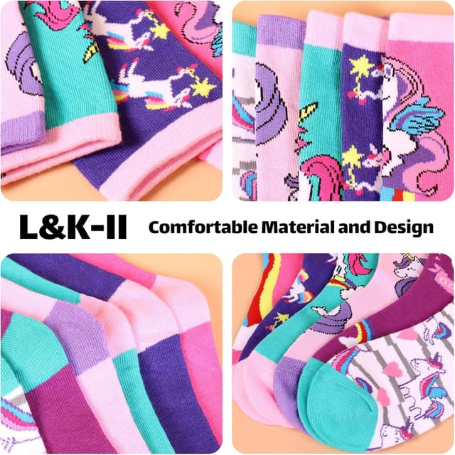 Detalle 2 de 10 chaussettes enfants multicolores