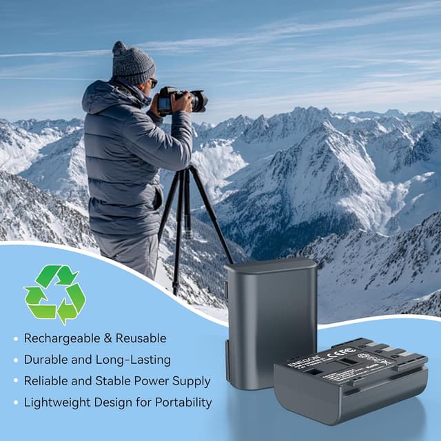 Thumbnail 6 de ENEGON NB-2L NB-2LH Akku 1100mAh 2er-Pack