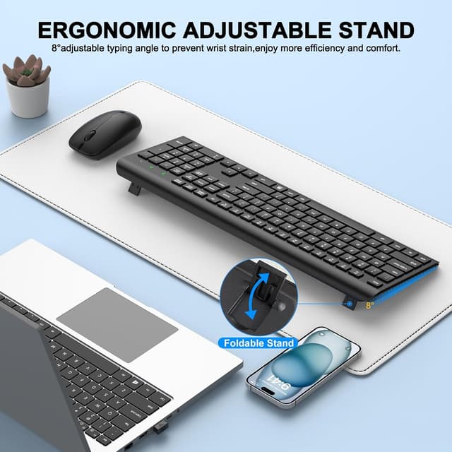 Detalle 2 de Wireless Keyboard and Mouse Combo 2.4G