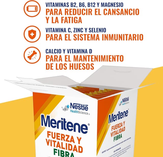Thumbnail 4 de Meritene Fuerza y Vitalidad Fibra Chocolate 🍫 - 14 Sobres