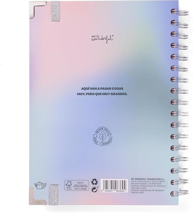 Detalle de Mr.Wonderful Agenda Office semanal 18 meses