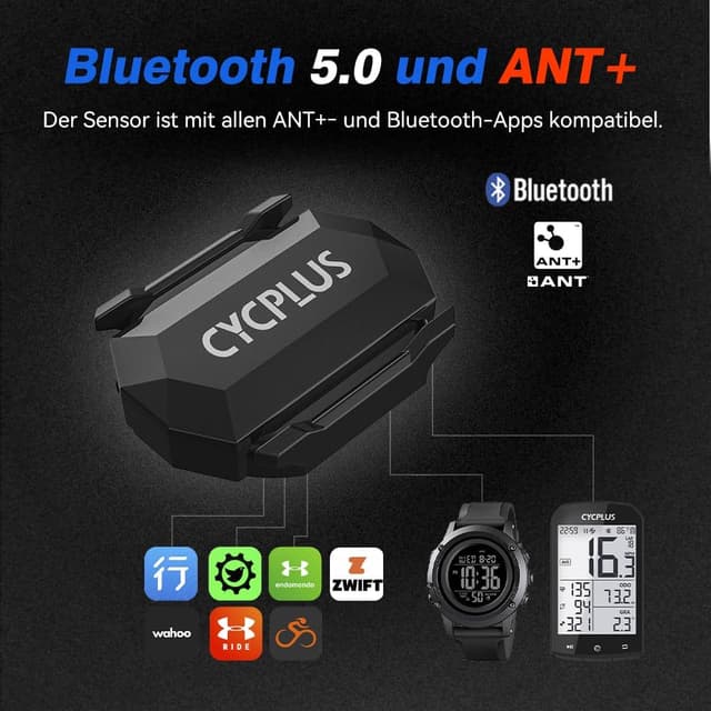 Detalle de CYCPLUS Fahrrad Trittfrequenzsensor 9,2 g