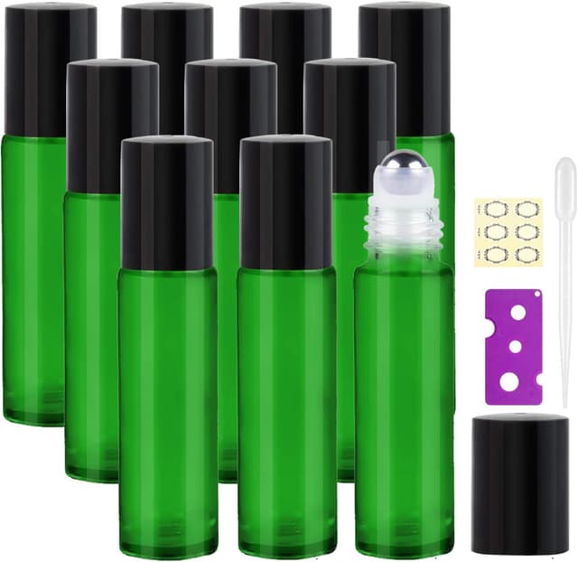 Detalle de 10ml Essential Oil Roller Bottles set