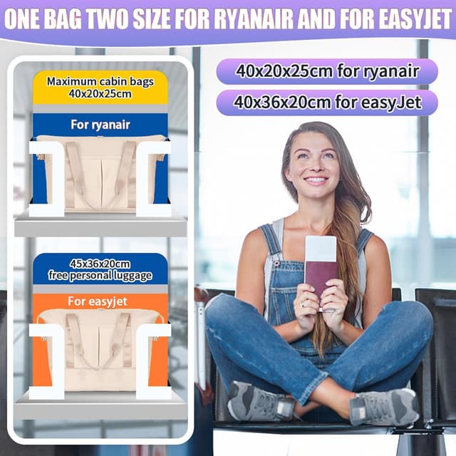 Detalle 2 de FIORETTO 40x20x25 cabin bag for Ryanair