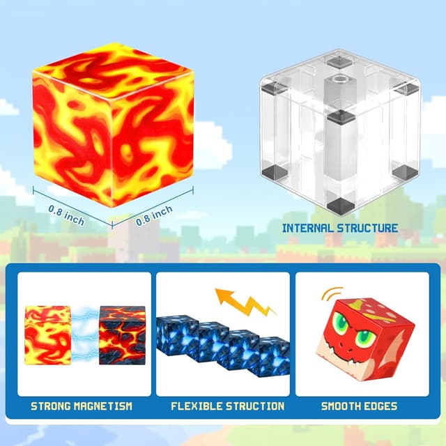 Detalle 2 de COOLJOYA Costruzioni magnetiche 150 pezzi 🧩