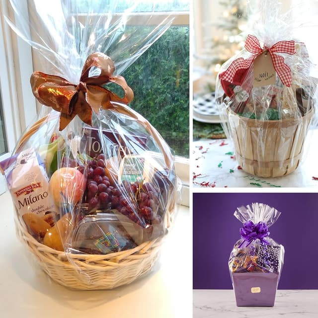 Detalle de Clear cellophane wrap 40cm roll 30m