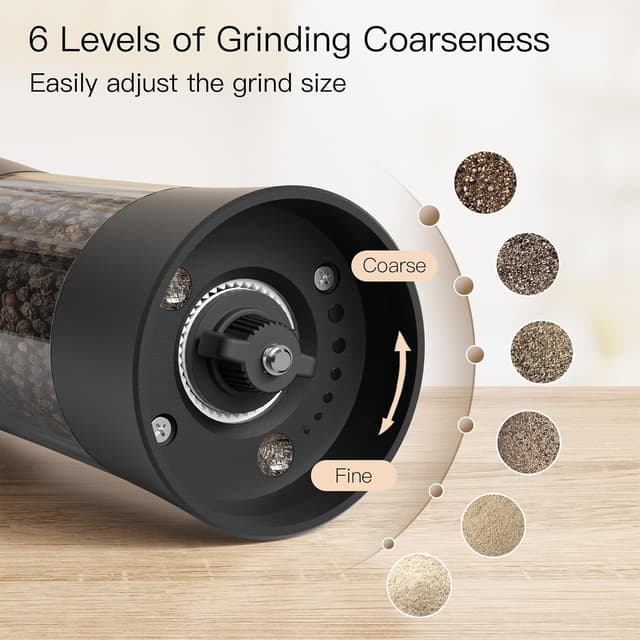 Thumbnail 2 de Ultrean Salt and Pepper Grinder Set 80ml ⚖