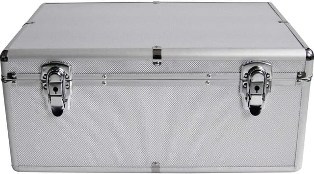 Detalle de MediaRange Valigia DJ CD DVD 500 posti argento