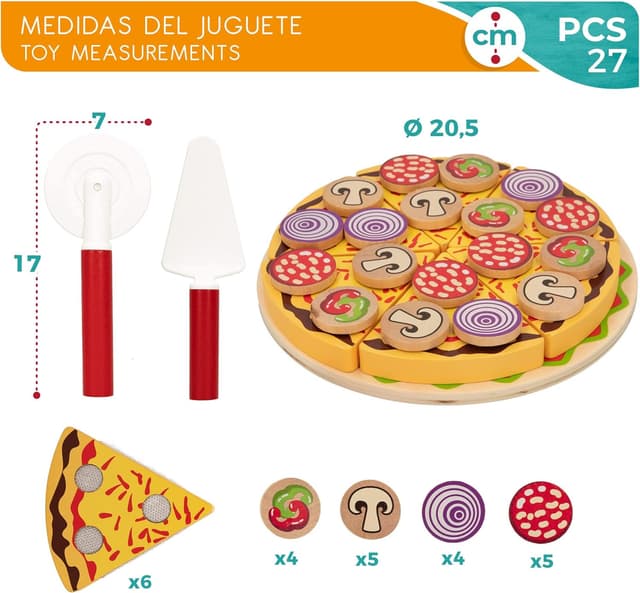 Thumbnail 4 de WOOMAX Set pizza legno autoadesivo 27 pezzi
