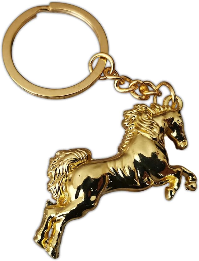Detalle de Eillwin Perfect Horse Gold Keychain 🗝