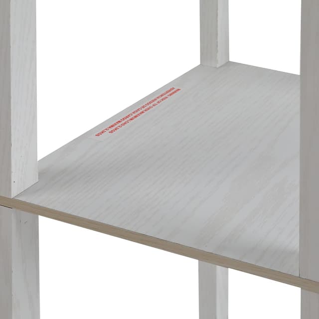 Detalle 2 de HOMCOM lampadaire avec étagères 3 niveaux (160 cm) en MDF blanc