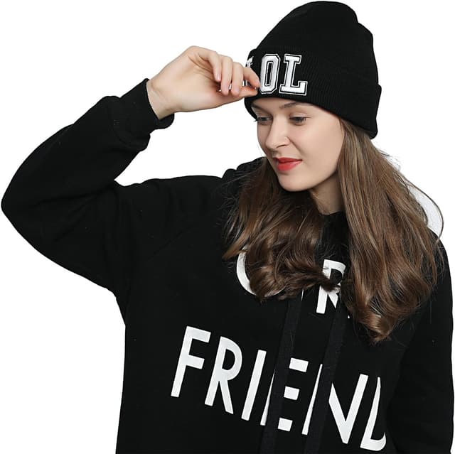 Detalle de Bonnet beanie d’hiver DonDon femme noir