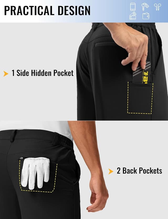 Thumbnail 6 de Rdruko Men’s Golf Shorts 9-inch Stretch