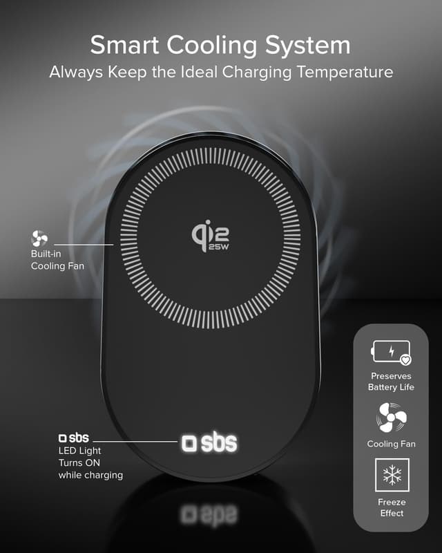 Thumbnail 6 de SBS Qi2 Cargador MagSafe para coche 25 W