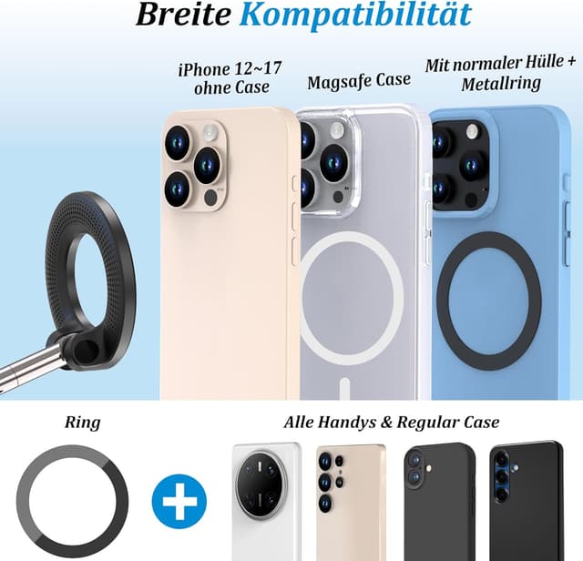 Detalle 2 de PlusAcc Magnet Handyhalterung 360° drehbar