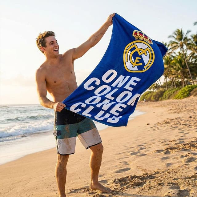 Thumbnail 6 de Toalla Real Madrid 90x180 diseño oficial