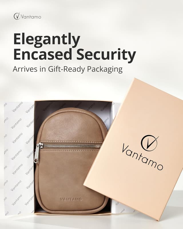 Detalle 2 de Vantamo Crossbody Bag for Women RFID Blocking Anti-Theft Sling (Vegan Leather) with Adjustable Strap