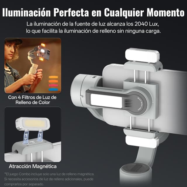 Detalle 2 de ZHIYUN CINEPEER Smooth 5E Combo 📱 Estabilizador Inteligente