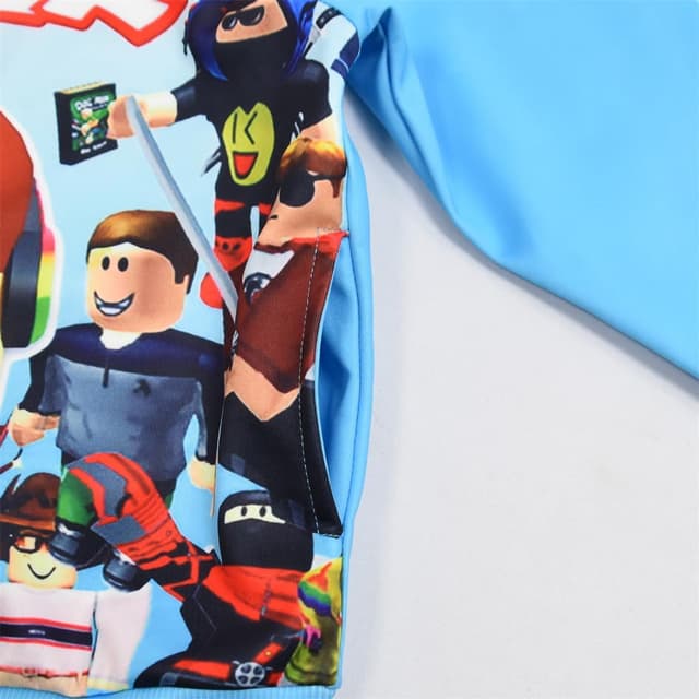 Detalle 2 de Temolie Kids hoodie game zip jacket for ages 4-12