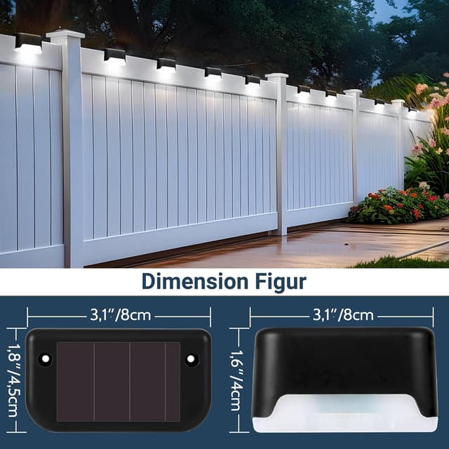 Thumbnail 4 de Solpex Solarleuchten 8er Set Weiß für Garten