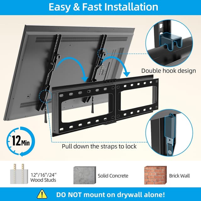 Thumbnail 5 de HOME VISION HV9601 75KG tilt TV mount