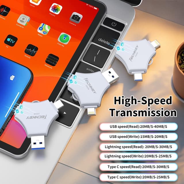 Thumbnail 6 de iPhone USB Flash Drive 256GB, MFi 3-in-1