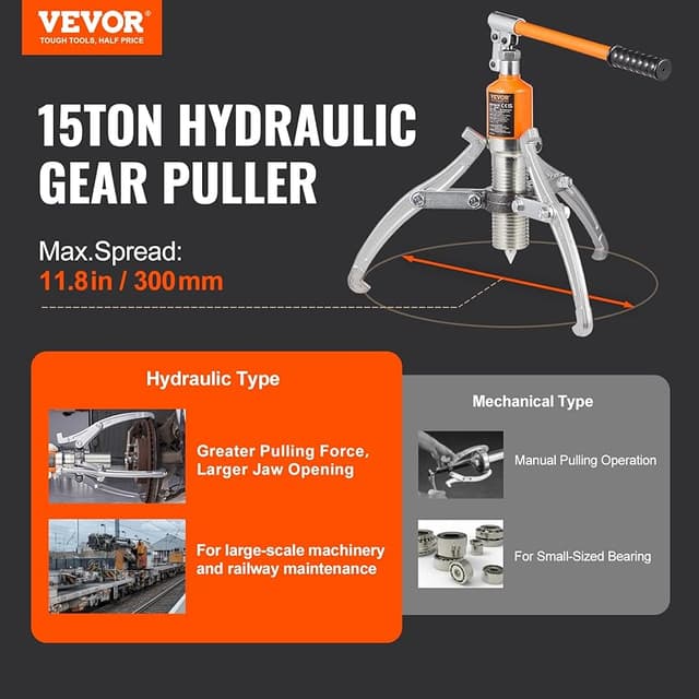 Thumbnail 1 de VEVOR 15 Ton Hydraulic Gear Puller