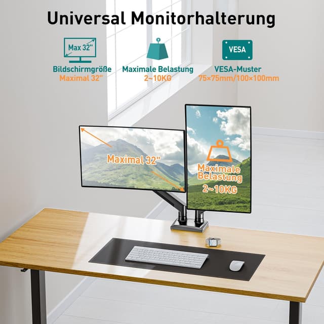Detalle 2 de ELIVED Monitorarm für 13 bis 32 Zoll