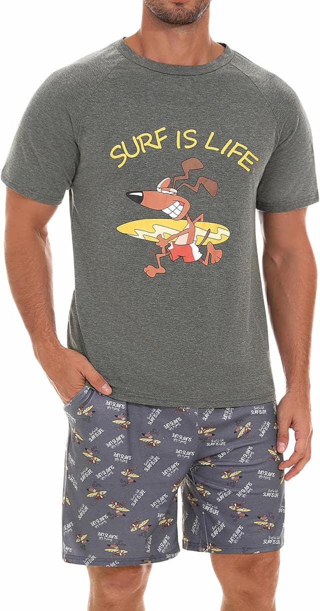 Thumbnail 5 de Jahetuul Pijama Hombre Verano Manga Corta