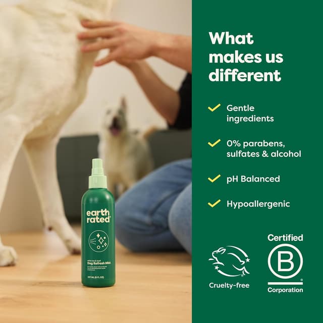 Thumbnail 6 de Earth Rated Dog Deodorizing Spray (8 oz) – White Tea & Basil no-rinse conditioning mist for dogs and puppies