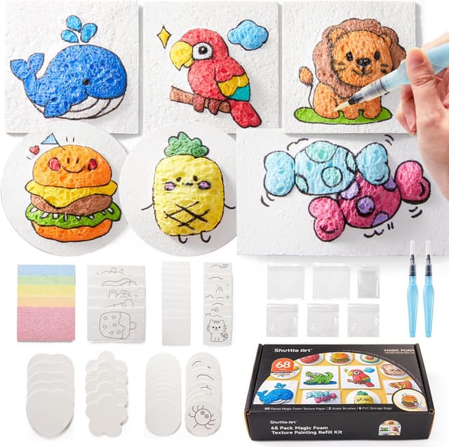 Detalle de Shuttle Art Magic Puffy Paint Kit 66 pcs