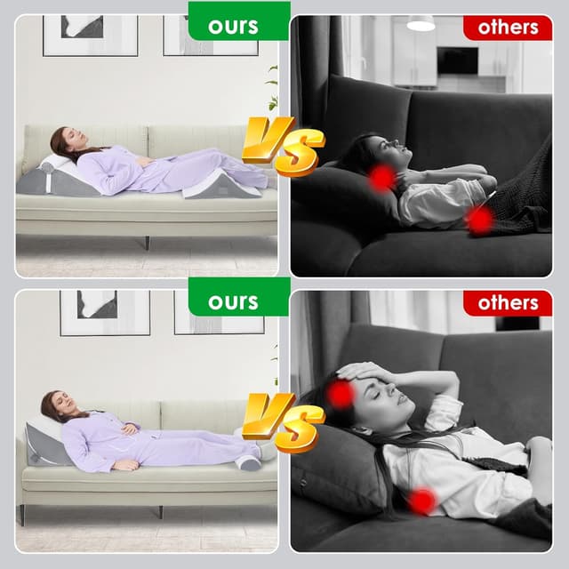 Thumbnail 6 de WENRENER wedge pillow for sleeping 7 & 12 inch