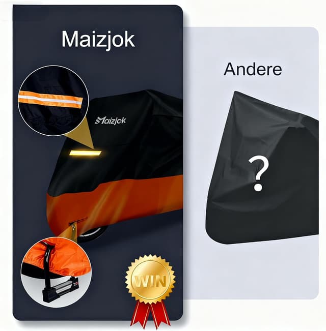 Thumbnail 3 de Maizjok Motorradabdeckplane 245x105x125 cm 🏍