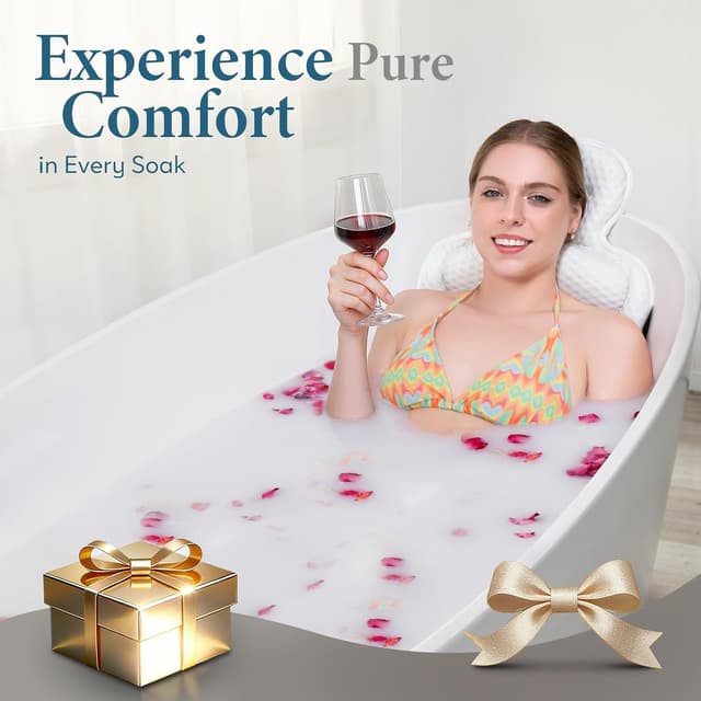 Detalle 2 de Tub bath pillow with 54 suction cups