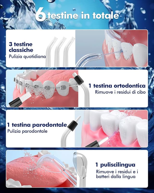 Detalle 2 de WAFLOO idropulsore dentale IPX7, 300 ml