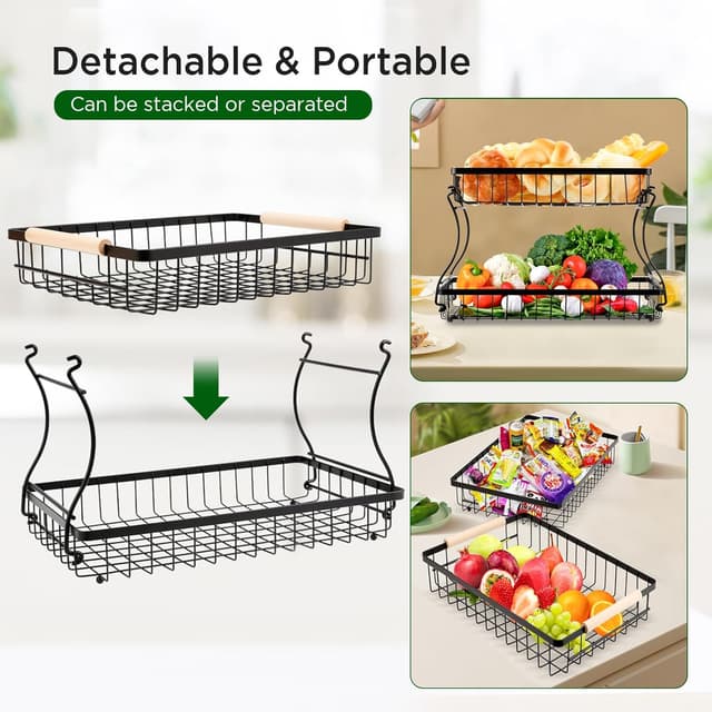 Thumbnail 2 de VINATO Frutero 2 Niveles de Metal