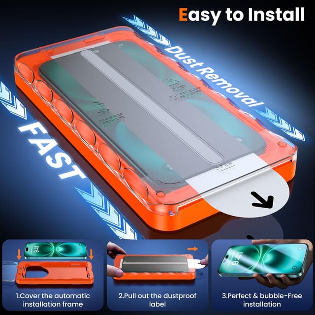 Thumbnail 5 de UniqueMe Privacy Screen Protector 2-pack for iPhone 15 Plus