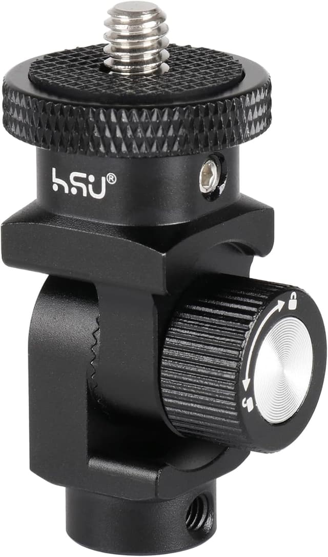 Detalle de HSU Vertical Mount 180° 1/4"-20 adapter for action cameras