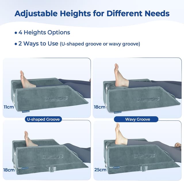 Thumbnail 4 de KingPavonini 4 Adjustable Leg Elevation Pillow for Recovery