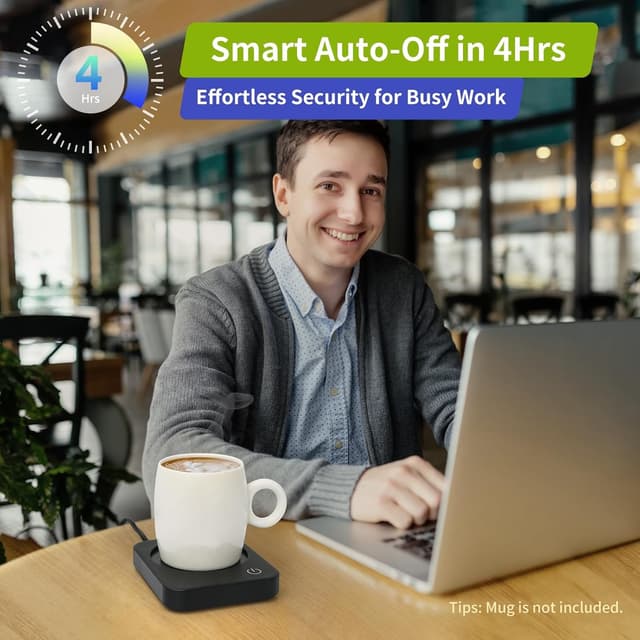 Thumbnail 4 de VOBAGA Coffee Mug Warmer with 3-Temp ⚡