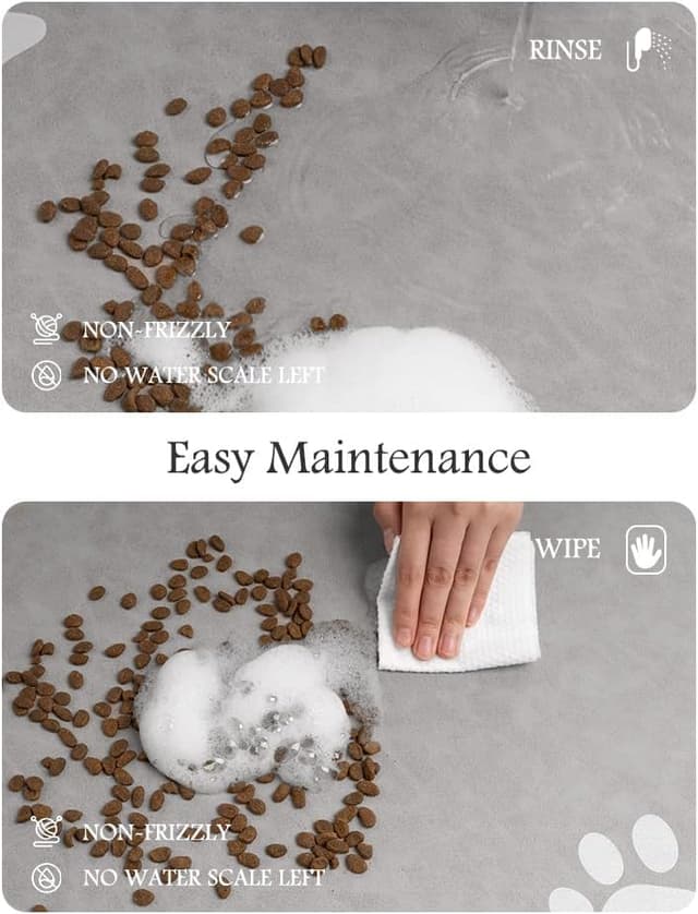 Thumbnail 3 de Pet Feeding Mat 16"x24" absorbent pet bowl mat 🐾