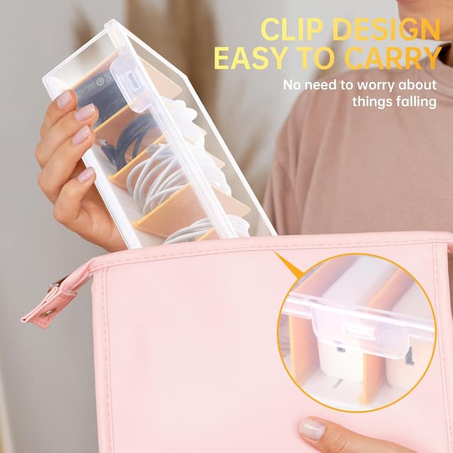 Detalle 2 de PAVSTINE Cable Management Box with Lid 7 Compartment