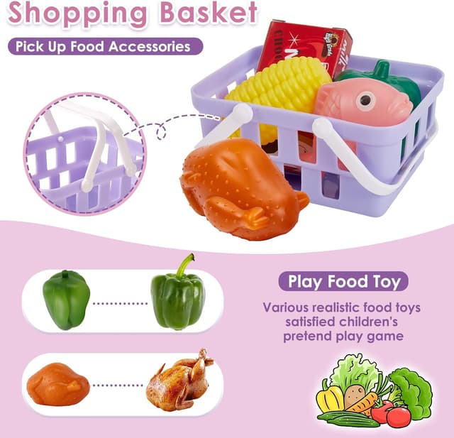 Thumbnail 3 de BUYGER Elektronische Kasse Kaufladen Rosa