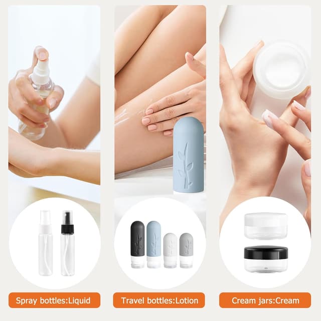 Thumbnail 3 de AiQInu Contenitori da viaggio ricaricabili 90 ml